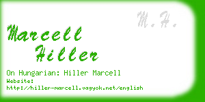 marcell hiller business card